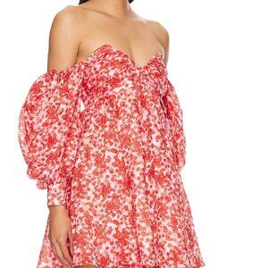NWT Bardot Lani Mini Dress Red Ditsy Floral Size US 8